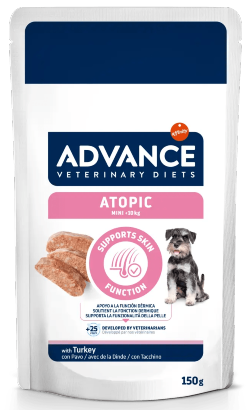 Advance Vet Mini Atopia & Sensibilidade Alimentar — 8 × 150 g