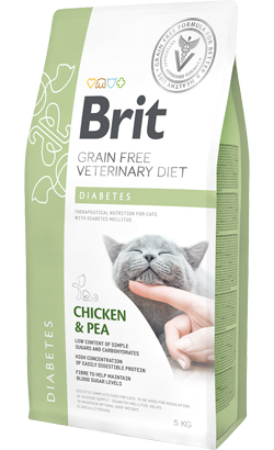 Brit Veterinary Diet Cat Diabetes Frango & Ervilha — 400 g
