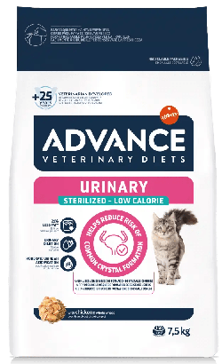 Advance Vet Gato Urinária Esterilizados Baixa em Calorias