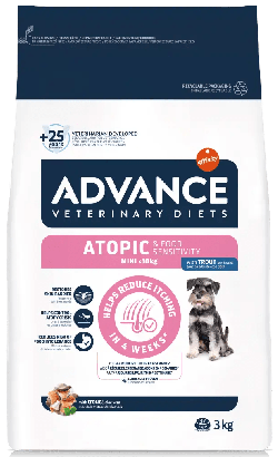 Advance Vet Mini Atopia & Sensibilidade Alimentar com Truta — 1,5 kg