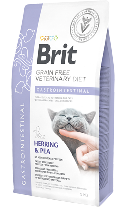 Brit Veterinary Diet Cat Gastrointestinal Arenque & Ervilha — 400 g