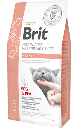 Brit Veterinary Diet Cat Renal Ovo & Ervilha — 400 g