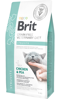 Brit Veterinary Diet Cat Struvite Frango & Ervilha — 400 g